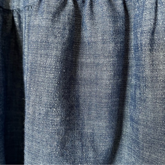 Gymboree Girls Tiered Cotton Chambray Dress Size 6 - Picture 4 of 6